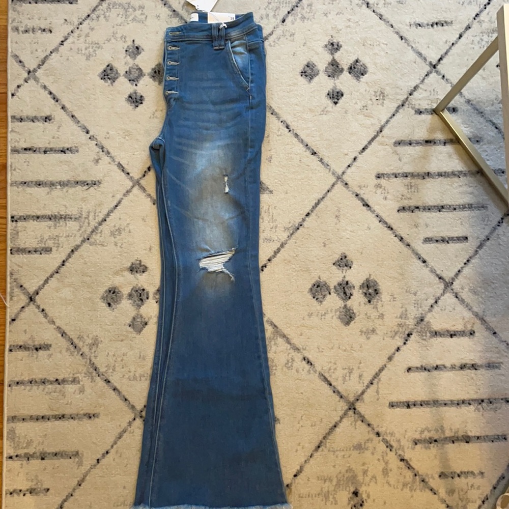 Kancan Los Angeles high waisted flare jean. NWT